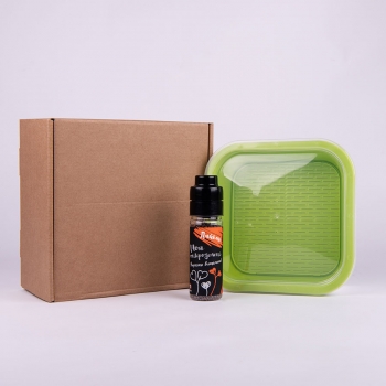 Подарочный комплект для проращивания микрозелени: проращиватель, семена дайкона