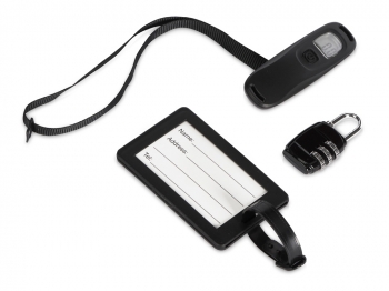 Набор для путешествия: весы, замок, бирка "World"