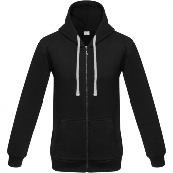 Толстовка на молнии с капюшоном Unit Siverga Heavy, черная