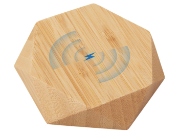 Беспроводное зарядное устройство «Gex», 15 Вт, бамбук