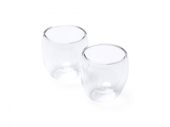 Набор CAPSUL из 2 стаканов с двойными стенками, прозрачный