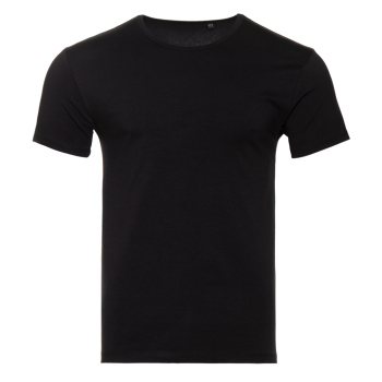 Футболка мужская STAN хлопок/эластан 180, 37, Чёрный,  (20)  (44/XS)