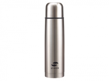 Термос Stinger, 0,8 л, узкий, нержавеющая сталь, серебристый, 8,1 x 8,1 x 29,1 см