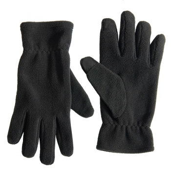 Перчатки флисовые сенсорные TRAIL, темно-серый, S/M, 100% полиэстер, 220 г/м2