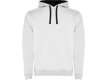 Толстовка с капюшоном "Urban" детская, белый/нэйви