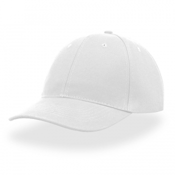 Бейсболка "LIBERTY SIX BUCKLE", 6 клиньев, металлическая застежка, белый, 100% хлопок, 250 г/м2