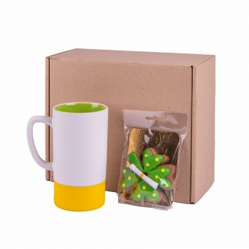 Набор SOULFUL: кружка, печенье в форме клевера с предсказанием