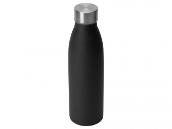 Стальная бутылка "Rely", 650 мл, черный матовый