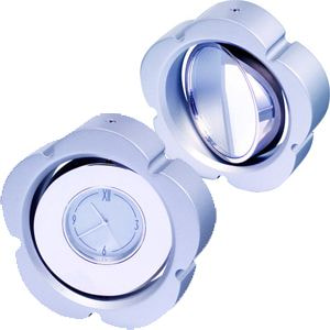 Часы с зеркалом, 7,7х2х7,5 см, металл, лазерная гравировка