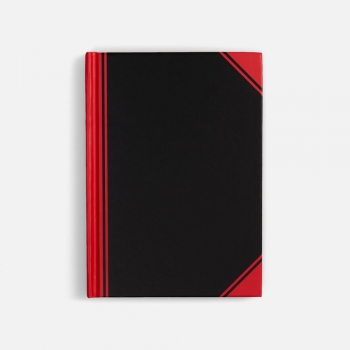 Блокнот Accenti Mini, черный с красным