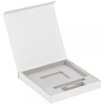 Коробка Memoria под ежедневник, аккумулятор и ручку, белая