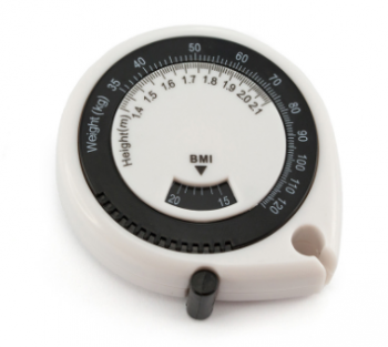 Рулетка EMIR (1,5 м) с индексом массы тела, белый, пластик