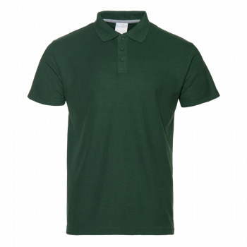 Рубашка поло мужская STAN хлопок/полиэстер 185, 04, Тёмно-зелёный,  (130)  (44/XS)