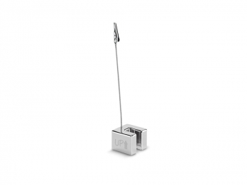 WAKSMAN. Мемо-клип с подставкой для мобильного телефона, Серебряный