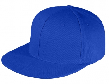 Бейсболка Snapback с прямым козырьком, ярко-синяя Бейсболка Snapback с прямым козырьком, ярко-синяя