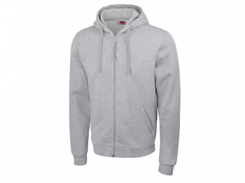 Толстовка на молнии "Perform" мужская, серый меланж