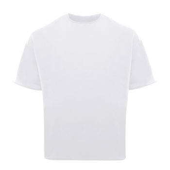 Футболка унисекс оверсайз STAN хлопок/спандекс 260, 41, Белый,  (10/1)  (52/XL) Футболка унисекс оверсайз STAN хлопок/спандекс 260, 41, Белый,  (10/1)  (52/XL)