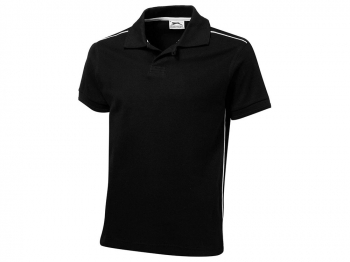 Рубашка поло "Backhand" мужская, черный/белый