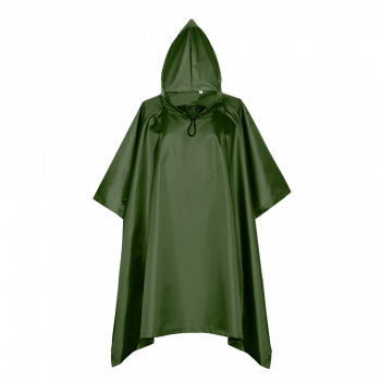 Дождевик-пончо 302_Тёмно-зелёный (130) (L/50)