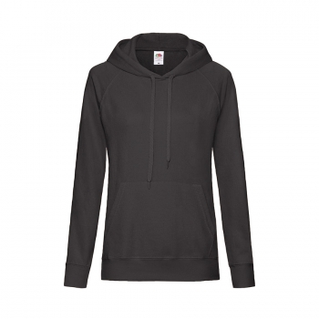 Толстовка женская "LIGHTWEIGHT", черный_L, 80% хлопок, 20% полиэстер, 240 г/м2 Толстовка женская "LIGHTWEIGHT", черный_L, 80% хлопок, 20% полиэстер, 240 г/м2