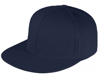 Бейсболка Snapback с прямым козырьком, темно-синяя Бейсболка Snapback с прямым козырьком, темно-синяя