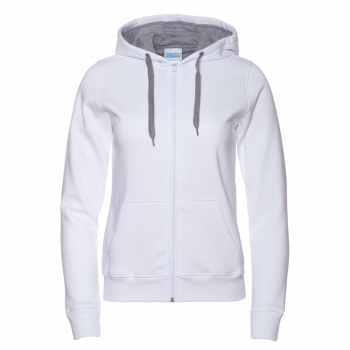 Толстовка женская STAN с капюшоном на молнии футер с начёсом 280, 17W,Белый (10/50) (48/L)