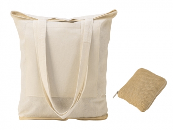 Складная сумка Jute из джута и хлопка, натуральный Складная сумка Jute из джута и хлопка, натуральный