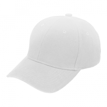 Бейсболка "Smart Sandwich", 6 клиньев, металлическая застежка, бел.-бел, 100% хлопок, 370 г/м2