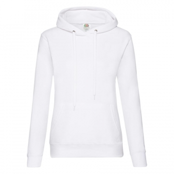 Толстовка "Lady Hooded Sweat ", белый_XL, 75% х/б, 25% п/э, 280 г/м2