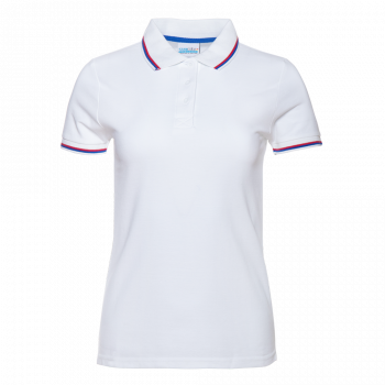 Рубашка поло женская триколор STAN хлопок/полиэстер 185, 04WRUS
