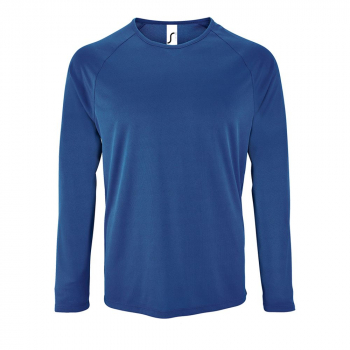 Футболка с длинным рукавом Sporty LSL Men, ярко-синяя Футболка с длинным рукавом Sporty LSL Men, ярко-синяя