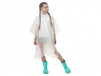 Пончо «Hawaii» c чехлом детский, белый