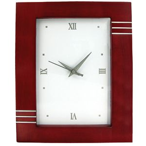 Часы настенные, 28х34,5х2,5 см, дерево, лазерная гравировка, шильд