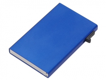 Картхолдер "Florence" с RFID- защитой из алюминия, синий