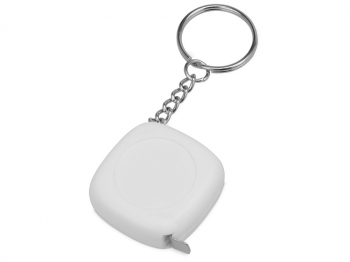 Брелок-рулетка 1м "Block", белый