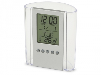 Подставка "Минута", прозрачный/серебристый