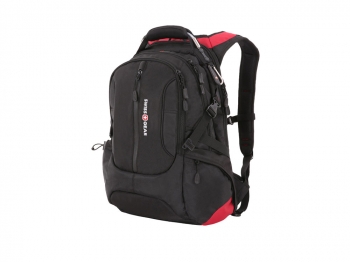Рюкзак SWISSGEAR, 15”, полиэстер 1200D, 36х17х50 см, 30 л, черный/красный Рюкзак SWISSGEAR, 15”, полиэстер 1200D, 36х17х50 см, 30 л, черный/красный