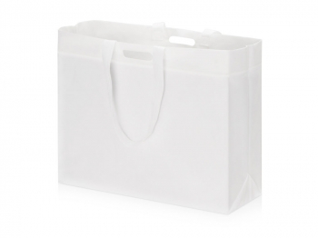 Сумка для покупок из спанбонда Ambit, 380*120*400 с ручкой 550/30 мм, белый