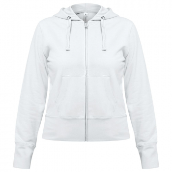 Толстовка женская Hooded Full Zip белая Толстовка женская Hooded Full Zip белая