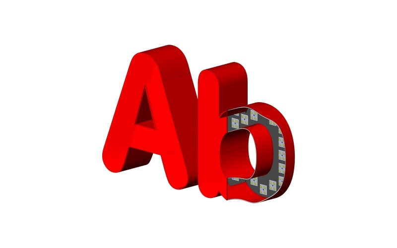 Объемные буквы