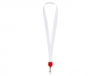 Ланъярд 2 см с ретрактором, красный