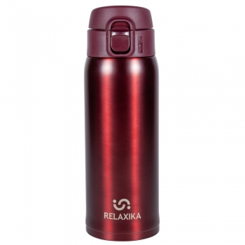 Термокружка Relaxika, бордовая