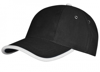 Бейсболка Unit Trendy, черная с белым Бейсболка Unit Trendy, черная с белым