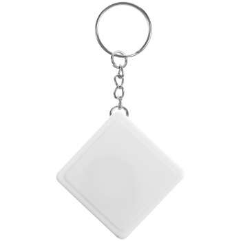 Брелок с рулеткой Square, ver.2, белый