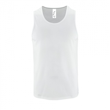 Майка мужская Sporty TT Men, белая Майка мужская Sporty TT Men, белая