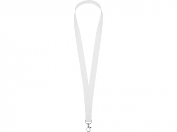 Ланъярд из RPET с карабином, белый