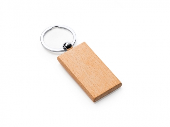 Брелок SILA из натурального дерева, прямоугольный