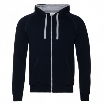 Толстовка мужская STAN с капюшоном на молнии футер без начёса 260, 61, Т-синий (46) (50/L)