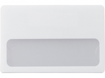 Бейдж с загибушкой(литой) 90х60мм, белый
