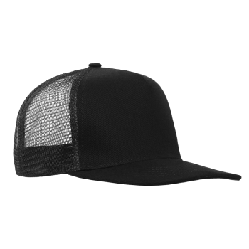 Бейсболка прямой козырёк STAN 5 клиньев хлопок 330, 09, Чёрный,  (20)  (56-58)